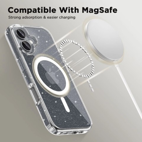 Etui Tech-Protect FlexAir Hybrid MagSafe na iPhone 16 - przezroczyste