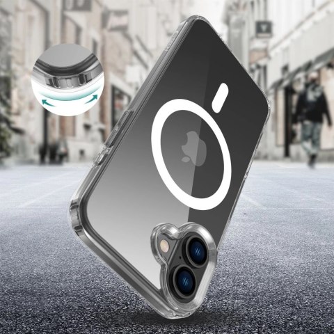 Etui Tech-Protect Flexair Hybrid MagSafe na iPhone 16 Plus - przezroczyste