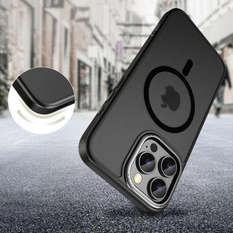 Etui Tech-Protect MagEdge MagSafe na iPhone 16 Pro - półprzezroczyste