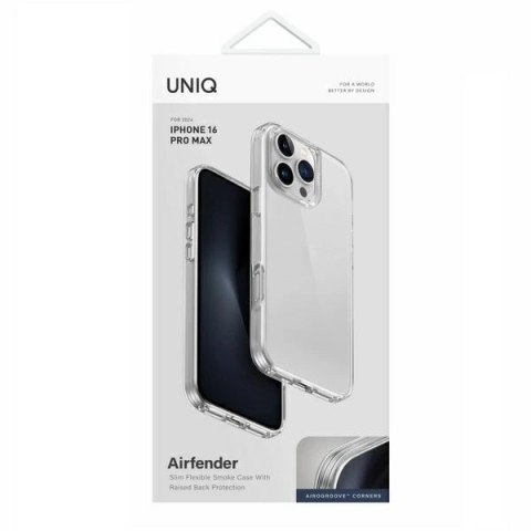Etui UNIQ Air Fender na iPhone 16 Pro Max - przezroczyste Etui UNIQ Air Fender na iPhone 16 Pro Max - przezroczyste