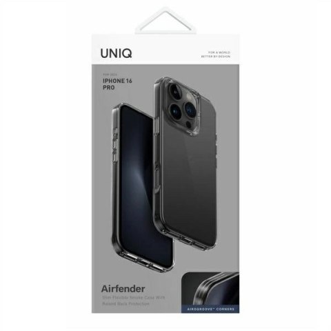 Etui UNIQ Air Fender na iPhone 16 Pro - szare Etui UNIQ Air Fender na iPhone 16 Pro - szare