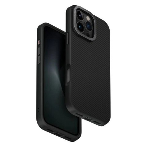 Etui UNIQ Keva Max Magclick Charging na iPhone 16 Pro Max - czarne Etui UNIQ Keva Max Magclick Charging na iPhone 16 Pro Max - czarne