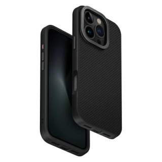 Etui UNIQ Keva Max Magclick Charging na iPhone 16 Pro - czarne