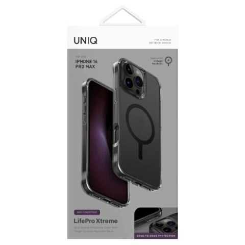 Etui UNIQ LifePro Xtreme Magclick Charging na iPhone 16 Pro Max - szare Etui UNIQ LifePro Xtreme Magclick Charging na iPhone 16 Pro Max - szare