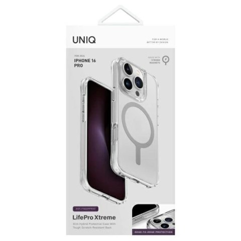 Etui UNIQ LifePro Xtreme Magclick Charging na iPhone 16 Pro - przezroczyste Etui UNIQ LifePro Xtreme Magclick Charging na iPhone 16 Pro - przezroczyste