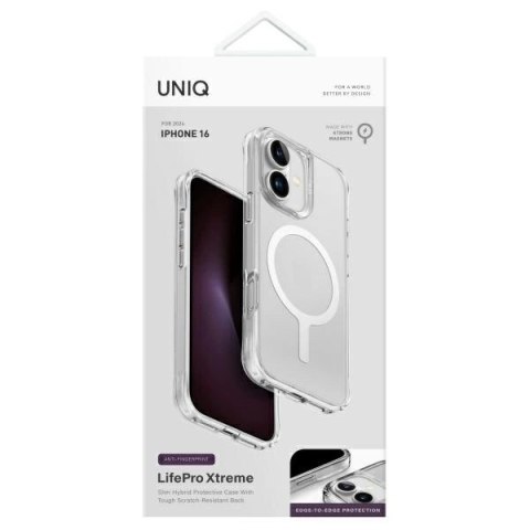 Etui UNIQ LifePro Xtreme Magclick Charging na iPhone 16 - przezroczyste
