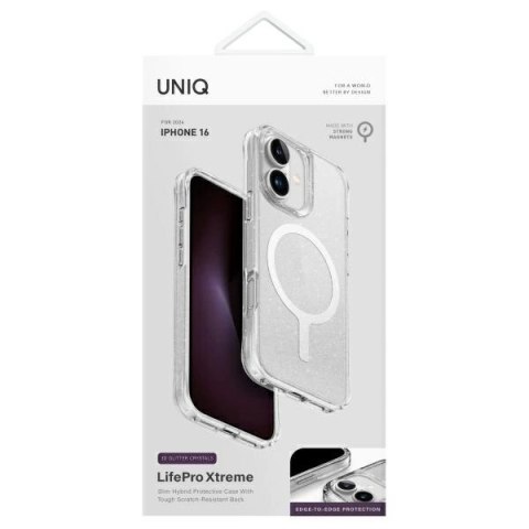Etui UNIQ LifePro Xtreme Magclick Charging na iPhone 16 - przezroczyste