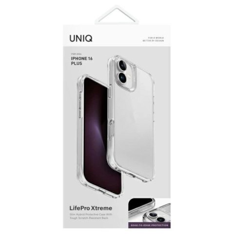 Etui UNIQ LifePro Xtreme na iPhone 16 Plus - przezroczyste