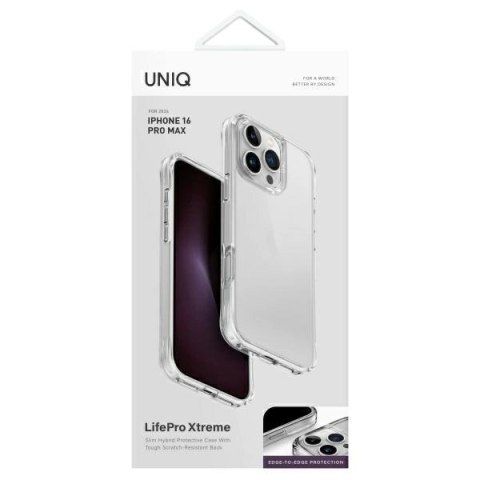 Etui UNIQ LifePro Xtreme na iPhone 16 Pro Max - przezroczyste Etui UNIQ LifePro Xtreme na iPhone 16 Pro Max - przezroczyste