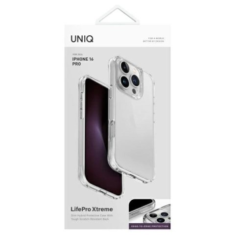 Etui UNIQ LifePro Xtreme na iPhone 16 Pro - przezroczyste