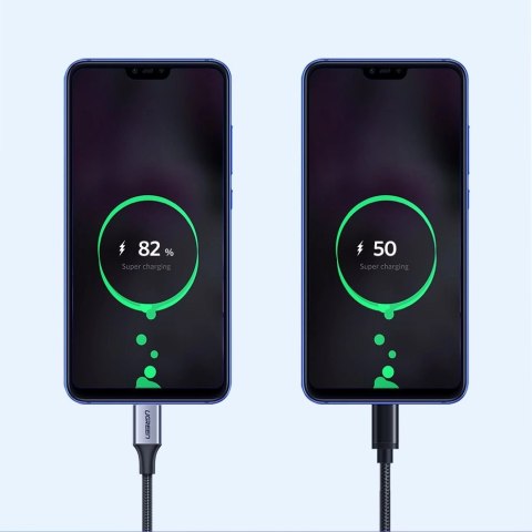 Kabel Ugreen US288 60128 USB-A / USB-C QC 3.0 3A 2m - szary Kabel Ugreen US288 60128 USB-A / USB-C QC 3.0 3A 2m - szary