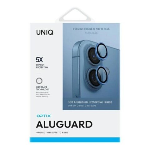 Szkło na aparat UNIQ Optix Aluminium Camera Lens Protector z aplikatorem na iPhone 16 / iPhone 16 Plus - beżowe Szkło na aparat UNIQ Optix Aluminium Camera Lens Protector z aplikatorem na iPhone 16 / iPhone 16 Plus - beżowe