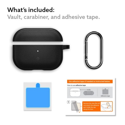 Etui Caseology Vault Apple AirPods Pro 1 / 2 - czarne Etui Caseology Vault Apple AirPods Pro 1 / 2 - czarne