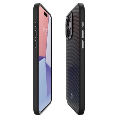 Etui Spigen Enzo Aramid Mag z MagSafe na iPhone 15 Pro - matowo-czarne Etui Spigen Enzo Aramid Mag z MagSafe na iPhone 15 Pro - matowo-czarne