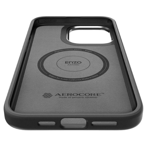 Etui Spigen Enzo Aramid Mag z MagSafe na iPhone 15 Pro - matowo-czarne Etui Spigen Enzo Aramid Mag z MagSafe na iPhone 15 Pro - matowo-czarne