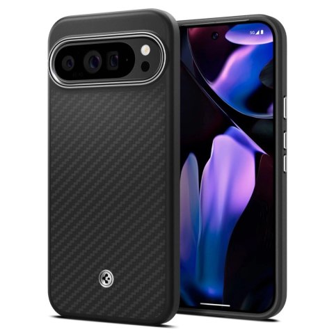 Etui Spigen Enzo Aramid na Google Pixel 9 Pro XL - czarne Etui Spigen Enzo Aramid na Google Pixel 9 Pro XL - czarne