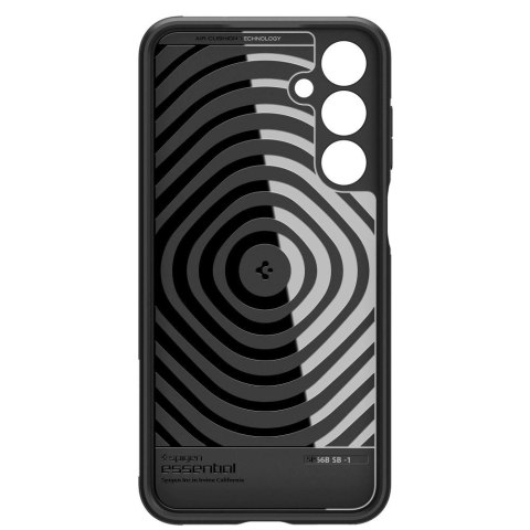 Etui Spigen Essential SandBlast na Samsung Galaxy M35 5G - czarne Etui Spigen Essential SandBlast na Samsung Galaxy M35 5G - czarne