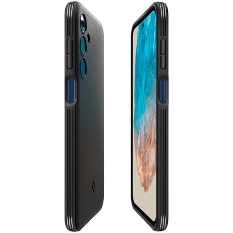 Etui Spigen Essential SandBlast na Samsung Galaxy M35 5G - czarne Etui Spigen Essential SandBlast na Samsung Galaxy M35 5G - czarne