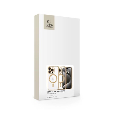 Etui Tech-Protect MagFlex MagSafe na iPhone 16 Pro - złote
