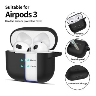 Etui Tech-Protect Silicone Hook na Apple AirPods 3 - czarne