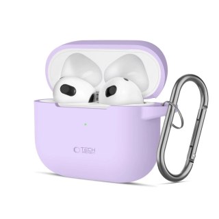 Etui Tech-Protect Silicone Hook na Apple AirPods 3 - fioletowe