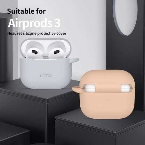 Etui Tech-Protect Silicone Hook na Apple AirPods 3 - fioletowe