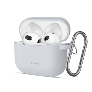 Etui Tech-Protect Silicone Hook na Apple AirPods 3 - szare