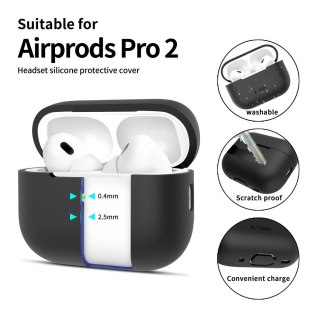 Etui Tech-Protect Silicone na Apple AirPods Pro 1 / 2 - czarne