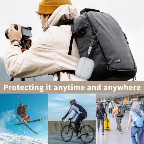 Etui Tech-Protect Silicone na Apple AirPods Pro 1 / 2 - czarne