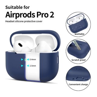 Etui Tech-Protect Silicone na Apple AirPods Pro 1 / 2 - niebieskie