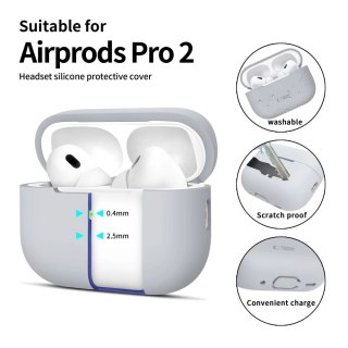 Etui Tech-Protect Silicone na Apple AirPods Pro 1 / 2 - szare