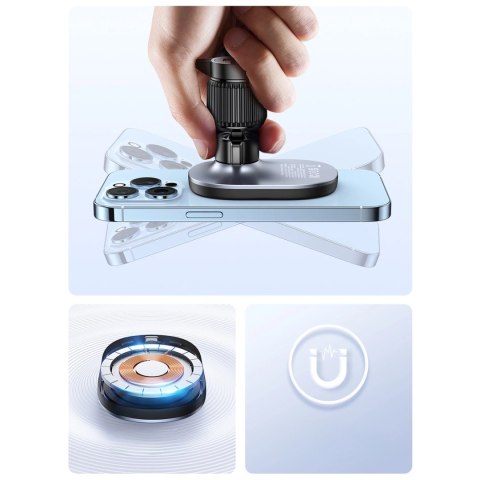 Ładowarka indukcyjna 2w1 MagSafe Ugreen CD345 do samochodu na kokpit/szybę/kratkę wentylacyjną - czarna Ładowarka indukcyjna 2w1 MagSafe Ugreen CD345 do samochodu na kokpit/szybę/kratkę wentylacyjną - czarna