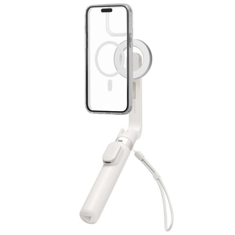 Selfie stick Spigen S571W MagSafe Bluetooth z tripodem - beżowy Selfie stick Spigen S571W MagSafe Bluetooth z tripodem - beżowy