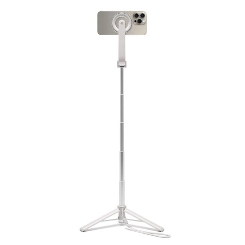 Selfie stick Spigen S571W MagSafe Bluetooth z tripodem - beżowy Selfie stick Spigen S571W MagSafe Bluetooth z tripodem - beżowy