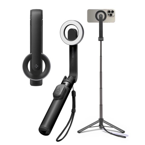 Selfie stick Spigen S571W MagSafe Bluetooth z tripodem - czarny Selfie stick Spigen S571W MagSafe Bluetooth z tripodem - czarny