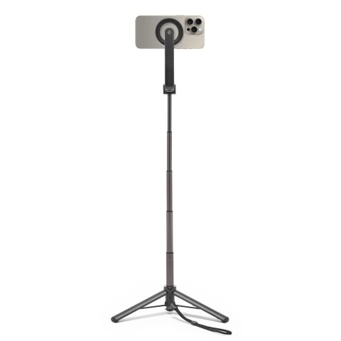Selfie stick Spigen S571W MagSafe Bluetooth z tripodem - czarny Selfie stick Spigen S571W MagSafe Bluetooth z tripodem - czarny