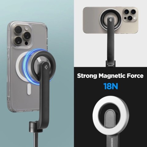 Selfie stick Spigen S580W MagSafe Bluetooth z tripodem - czarny Selfie stick Spigen S580W MagSafe Bluetooth z tripodem - czarny