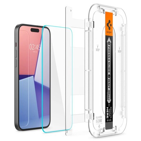 Szkło hartowane Spigen Glas.tR EZ Fit na iPhone 15 Szkło hartowane Spigen Glas.tR EZ Fit na iPhone 15