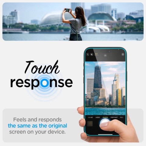 Szkło hartowane Spigen Glas.tR EZ Fit na iPhone 15 Szkło hartowane Spigen Glas.tR EZ Fit na iPhone 15