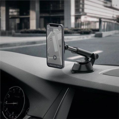 Uchwyt magnetyczny Spigen ITS35 z MagSafe na kokpit w samochodzie - czarny Uchwyt magnetyczny Spigen ITS35 z MagSafe na kokpit w samochodzie - czarny