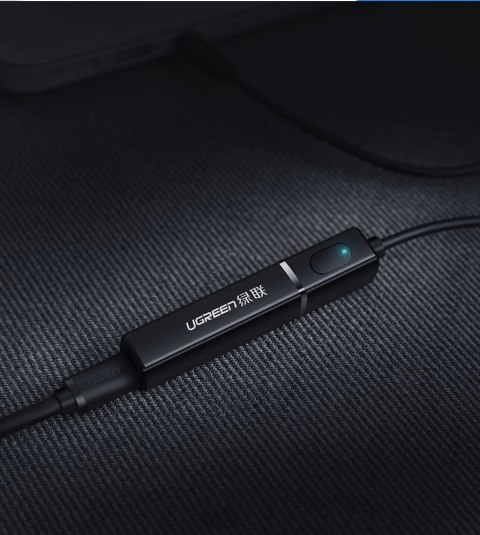 Ugreen transmiter Bluetooth 5.0 bezprzewodowy adapter audio 3,5 mm mini jack czarny (40761 CM107) Ugreen transmiter Bluetooth 5.0 bezprzewodowy adapter audio 3,5 mm mini jack czarny (40761 CM107)