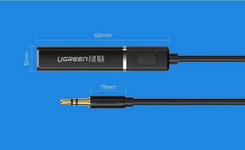 Ugreen transmiter Bluetooth 5.0 bezprzewodowy adapter audio 3,5 mm mini jack czarny (40761 CM107) Ugreen transmiter Bluetooth 5.0 bezprzewodowy adapter audio 3,5 mm mini jack czarny (40761 CM107)