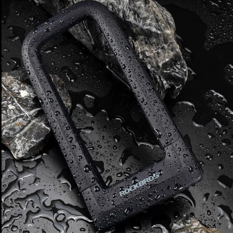 Zapięcie rowerowe Rockbros RKS626 U-lock - czarne Zapięcie rowerowe Rockbros RKS626 U-lock - czarne