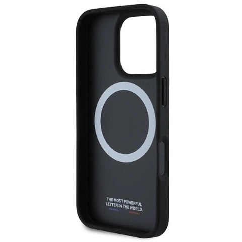 Etui BMW M Carbon Tricolor Line MagSafe na iPhone 16 Pro - czarne Etui BMW M Carbon Tricolor Line MagSafe na iPhone 16 Pro - czarne