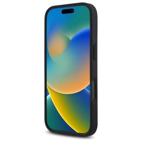 Etui BMW M Perforated Tricolor Detail Line na iPhone 16 Pro - czarne