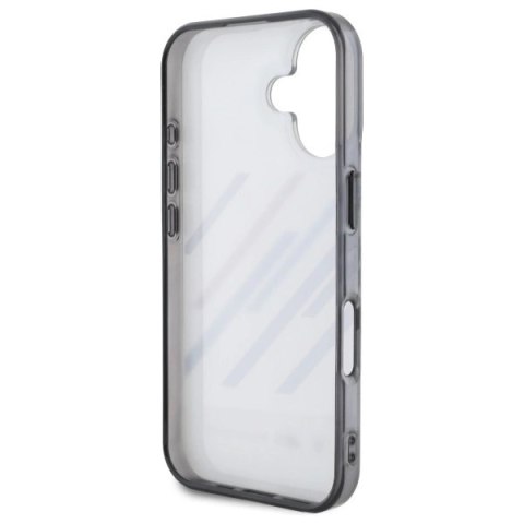 Etui BMW Motosport IML Random Stripes na iPhone 16 Plus - szare