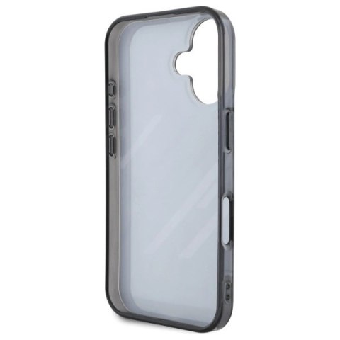 Etui BMW Motosport IML Random Stripes na iPhone 16 - czarne Etui BMW Motosport IML Random Stripes na iPhone 16 - czarne