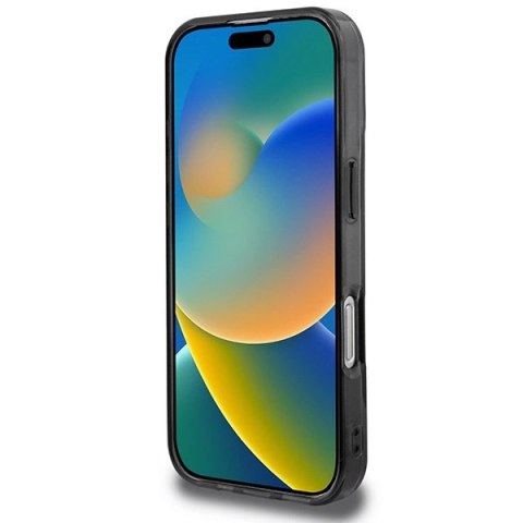 Etui BMW Motosport IML Vertical Stripe na iPhone 16 Pro - szare