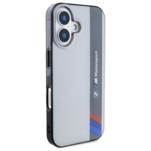 Etui BMW Motosport IML Vertical Stripe na iPhone 16 - szare Etui BMW Motosport IML Vertical Stripe na iPhone 16 - szare