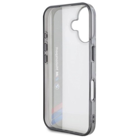 Etui BMW Motosport IML Vertical Stripe na iPhone 16 - szare Etui BMW Motosport IML Vertical Stripe na iPhone 16 - szare